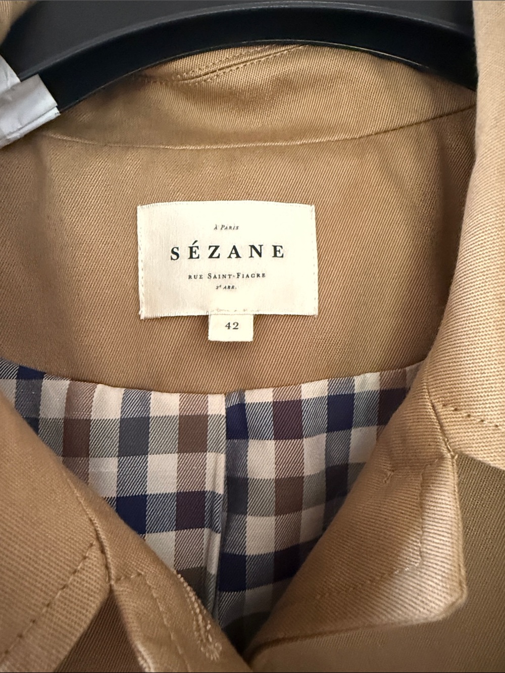 Sezane Clyde Coat Camel - Size 10 - Picture 2 of 3